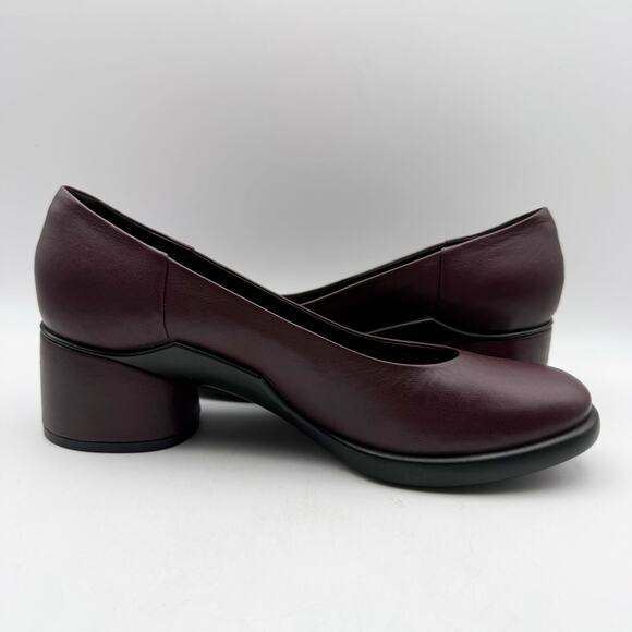 Ecco Womens Sculpted Luxury Modern Pump EU 41 US 10-10.5 Fig Purple Leather NIB - Picture 5 of 13